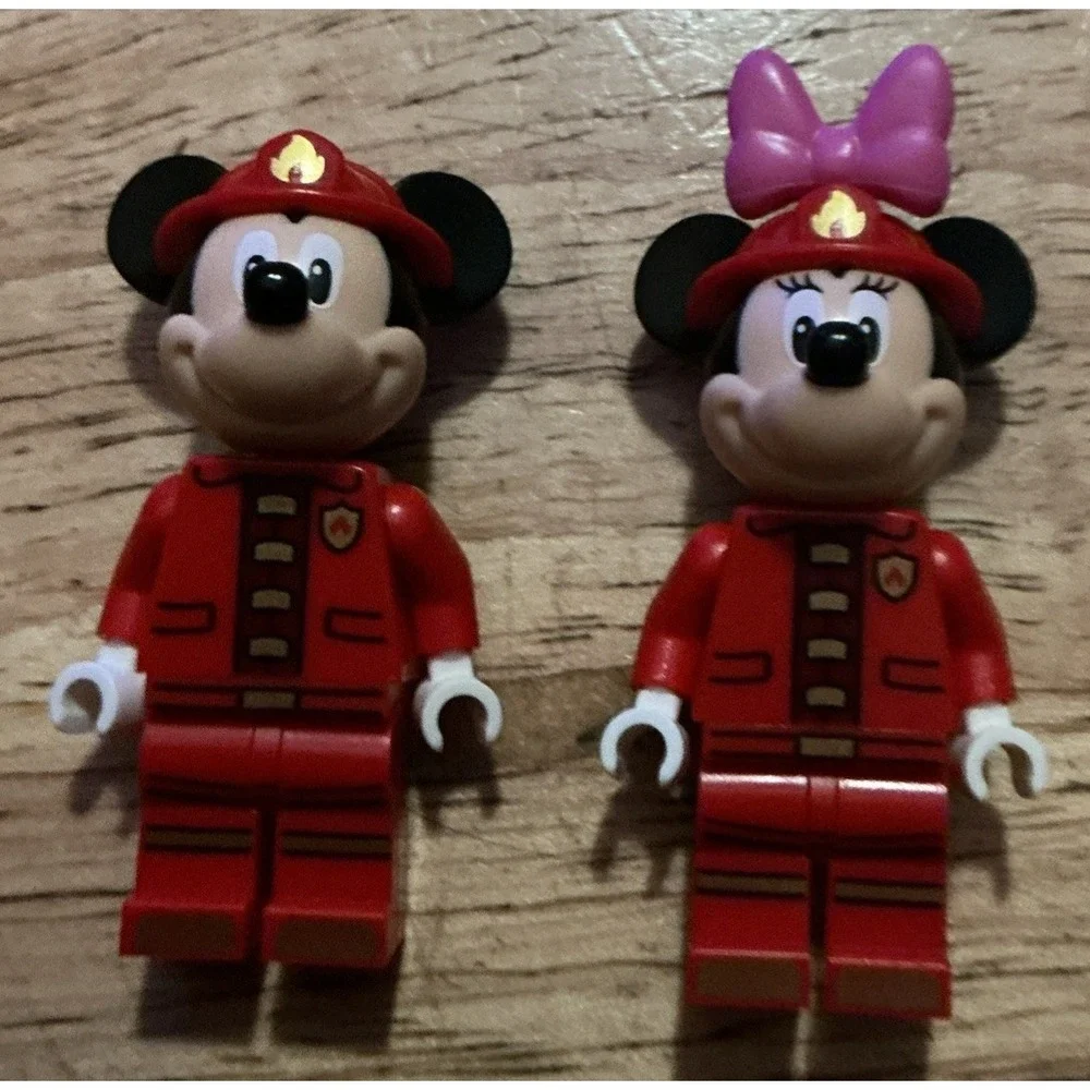 Lego Mickey And Mouse Mouse Mini Figures Fire Fighters 10776, No Accessories